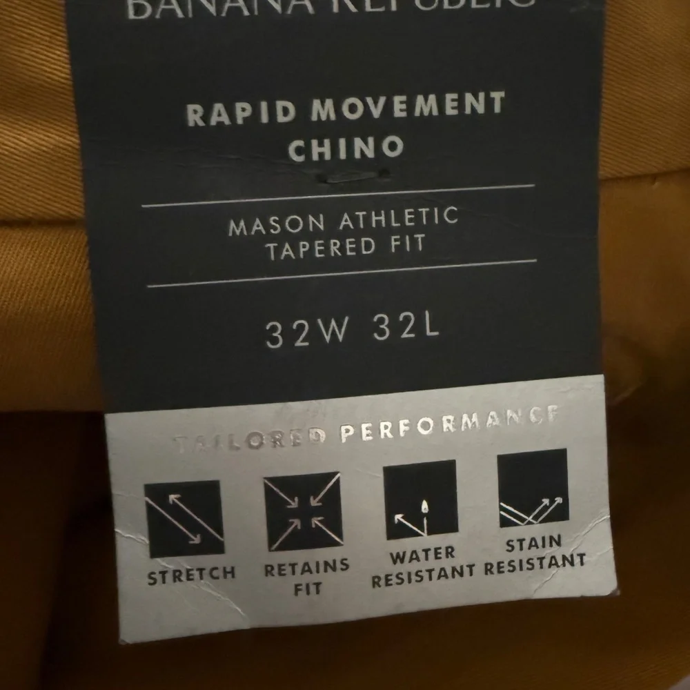 Banana Republic Rapid Movement Chino - Warm Brown/Tan